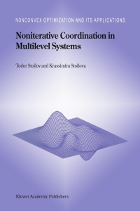 Omslagafbeelding: Noniterative Coordination in Multilevel Systems 9780792358794