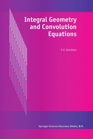 Imagen de portada: Integral Geometry and Convolution Equations 9781402016288