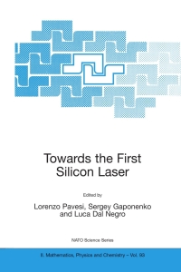 Cover image: Towards the First Silicon Laser 1st edition 9789401001496