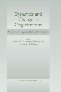 Imagen de portada: Dynamics and Change in Organizations 1st edition 9781402014772