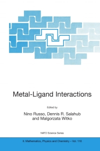 Imagen de portada: Metal-Ligand Interactions 1st edition 9781402014949