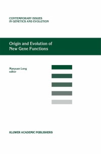 Cover image: Origin and Evolution of New Gene Functions 1st edition 9781402013966