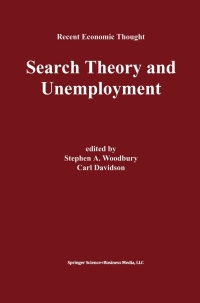 Imagen de portada: Search Theory and Unemployment 1st edition 9781402073335