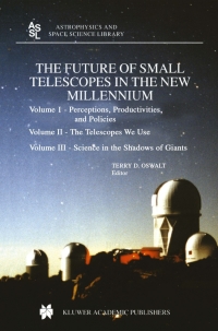 Titelbild: The Future of Small Telescopes in the New Millennium 1st edition 9781402009518