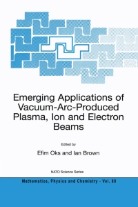Immagine di copertina: Emerging Applications of Vacuum-Arc-Produced Plasma, Ion and Electron Beams 1st edition 9781402010651