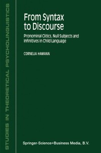 Imagen de portada: From Syntax to Discourse 9781402004391