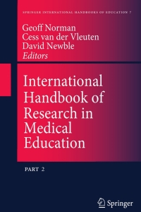 Titelbild: International Handbook of Research in Medical Education 1st edition 9789401004626