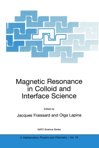 Cover image: Magnetic Resonance in Colloid and Interface Science 1st edition 9781402007866