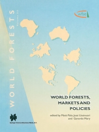 表紙画像: World Forests, Markets and Policies 1st edition 9789401006644