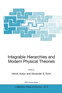 Imagen de portada: Integrable Hierarchies and Modern Physical Theories 1st edition 9780792369622