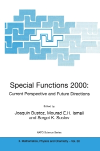 صورة الغلاف: Special Functions 2000: Current Perspective and Future Directions 1st edition 9780792371199