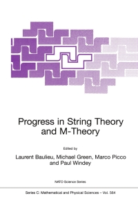 表紙画像: Progress in String Theory and M-Theory 1st edition 9780792370338