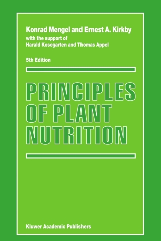 Cover image: Principles of Plant Nutrition 5th edition 9780792371502