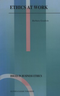 Cover image: Ethics at Work 9780792366492