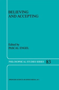 Cover image: Believing and Accepting 1st edition 9789401140423