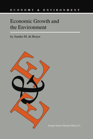 表紙画像: Economic Growth and the Environment 9789401057899