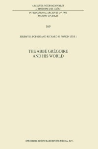 Titelbild: The Abbé Grégoire and his World 1st edition 9780792362470