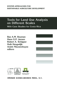 صورة الغلاف: Tools for Land Use Analysis on Different Scales 1st edition 9789401140744