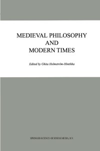 Cover image: Medieval Philosophy and Modern Times 1st edition 9780792361022