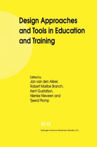 صورة الغلاف: Design Approaches and Tools in Education and Training 1st edition 9780792361398