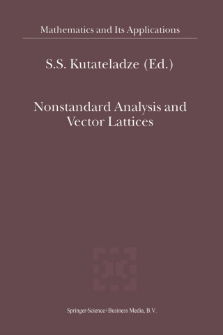 Cover image: Nonstandard Analysis and Vector Lattices 1st edition 9789401143059