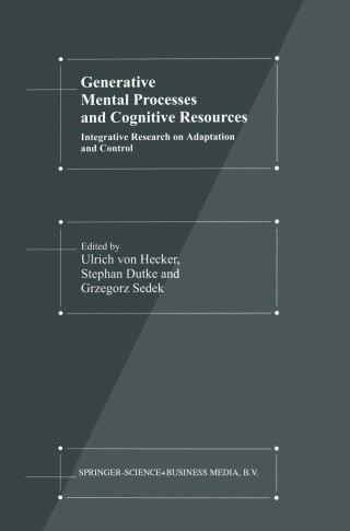 Omslagafbeelding: Generative Mental Processes and Cognitive Resources 1st edition 9789401058803