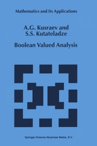 صورة الغلاف: Boolean Valued Analysis 9780792359210