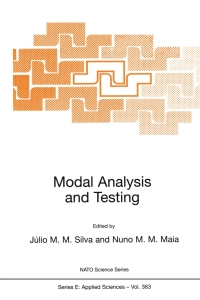 صورة الغلاف: Modal Analysis and Testing 1st edition 9780792358930
