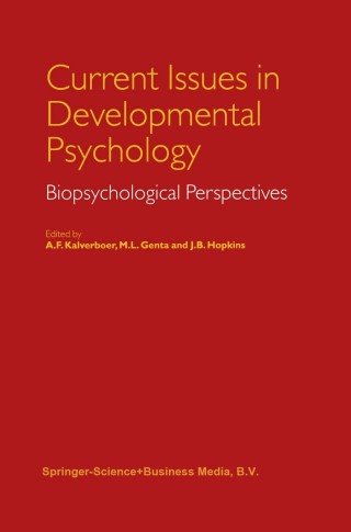 Imagen de portada: Current Issues in Developmental Psychology 1st edition 9780792359838