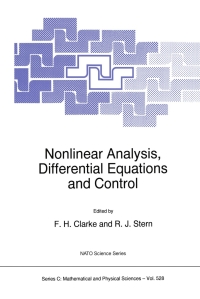 Cover image: Nonlinear Analysis, Differential Equations and Control 1st edition 9780792356653