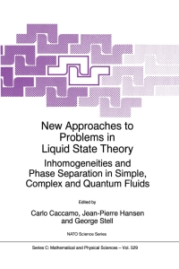 表紙画像: New Approaches to Problems in Liquid State Theory 1st edition 9780792356707