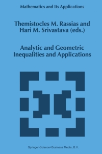 Cover image: Analytic and Geometric Inequalities and Applications 1st edition 9789401145770