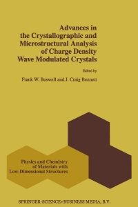 Imagen de portada: Advances in the Crystallographic and Microstructural Analysis of Charge Density Wave Modulated Crystals 1st edition 9780792356042