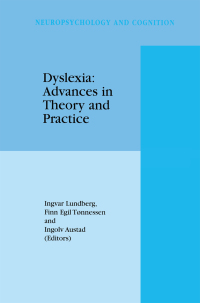 Cover image: Dyslexia: Advances in Theory and Practice 1st edition 9789401059671