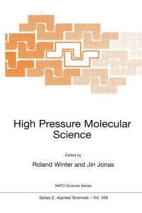 表紙画像: High Pressure Molecular Science 1st edition 9780792358060