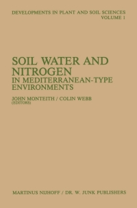 Imagen de portada: Soil Water and Nitrogen in Mediterranean-type Environments 9789401503204