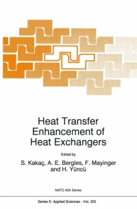 Cover image: Heat Transfer Enhancement of Heat Exchangers 1st edition 9780792356370