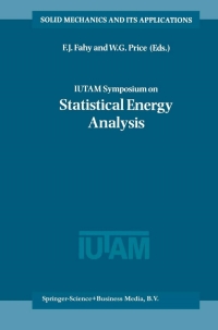 Cover image: IUTAM Symposium on Statistical Energy Analysis 1st edition 9780792354574