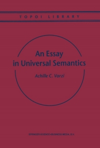 Cover image: An Essay in Universal Semantics 9780792356295