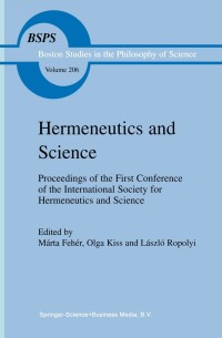 Cover image: Hermeneutics and Science 1st edition 9780792357988