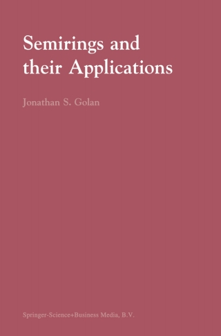 Imagen de portada: Semirings and their Applications 9780792357865