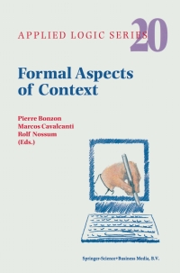 Imagen de portada: Formal Aspects of Context 1st edition 9780792363507