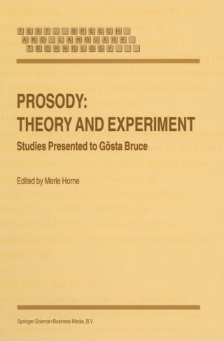 Imagen de portada: Prosody: Theory and Experiment 1st edition 9780792365792