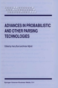 صورة الغلاف: Advances in Probabilistic and Other Parsing Technologies 1st edition 9789048155798
