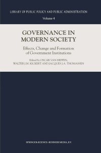 Cover image: Governance in Modern Society 1st edition 9780792366539