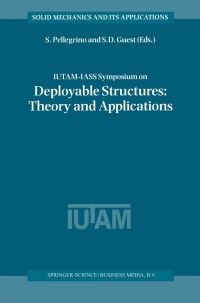 Imagen de portada: IUTAM-IASS Symposium on Deployable Structures: Theory and Applications 1st edition 9789401595148