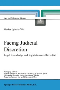 Imagen de portada: Facing Judicial Discretion 9780792367789