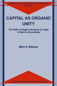 Cover image: Capital as Organic Unity 9781402010378