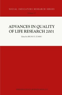 Cover image: Advances in Quality of Life Research 2001 1st edition 9781402011009