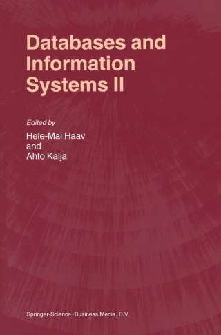 表紙画像: Databases and Information Systems II 1st edition 9781402010385